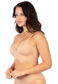 Plunge Comfort Tshirt Bra – Wireless with Fixed Moulded Cups