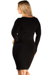Bamboo Long Sleeve Bodycon Dress