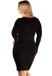 Bamboo Long Sleeve Bodycon Dress