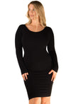 Bamboo Long Sleeve Bodycon Dress