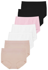 Post Surgery High waist Comfort Brief | Seamless Cotton Blend - 7 Pack