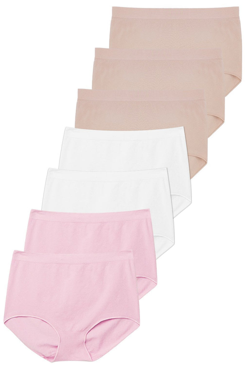 Post Surgery High waist Comfort Brief | Seamless Cotton Blend - 7 Pack