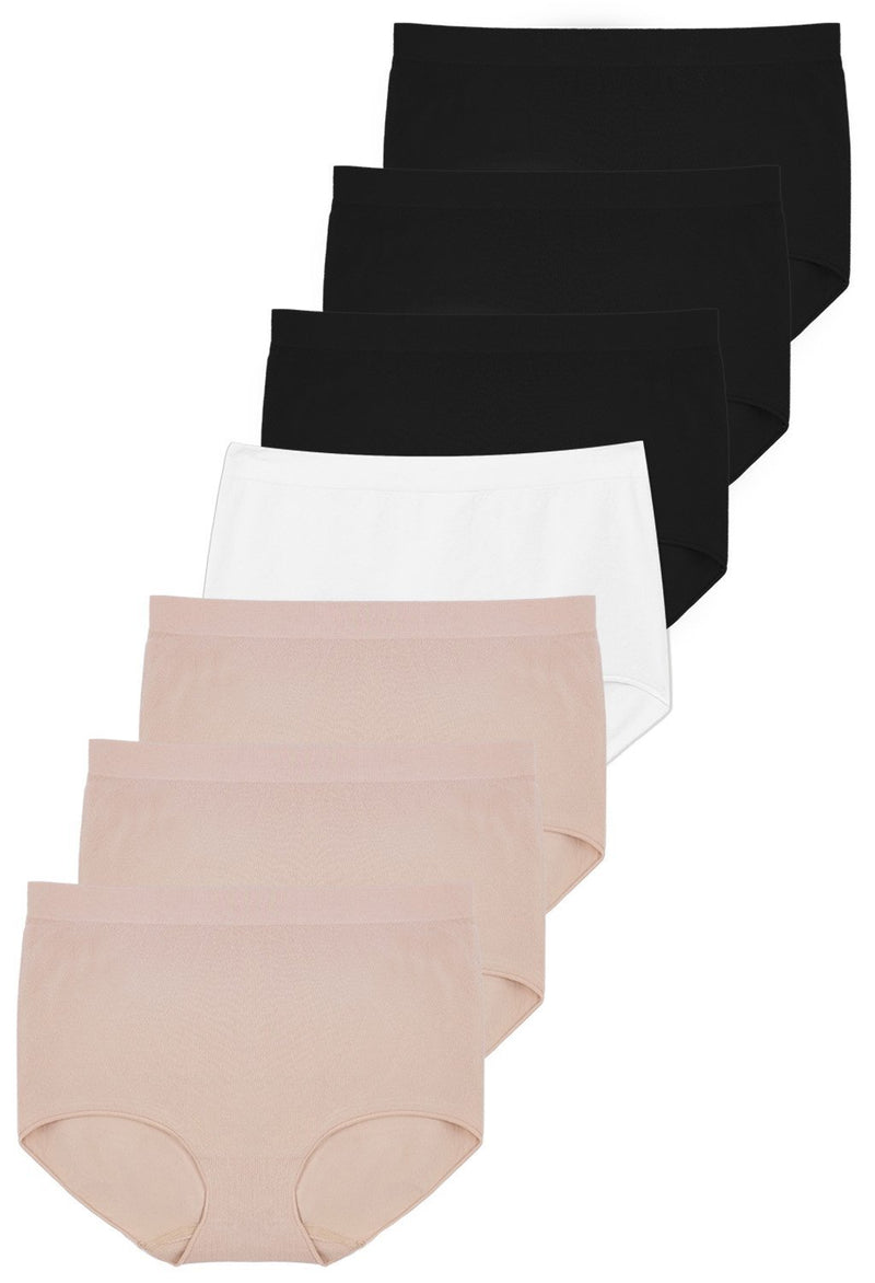 Post Surgery High waist Comfort Brief | Seamless Cotton Blend - 7 Pack