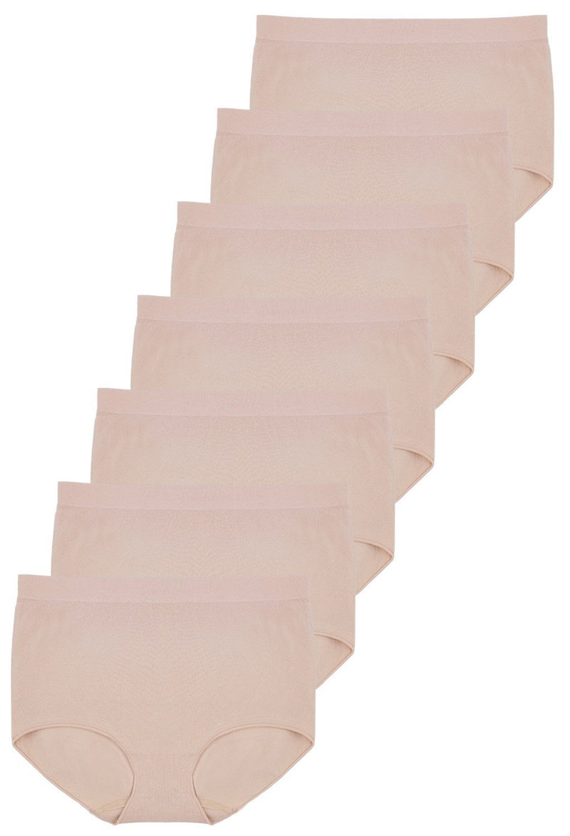 Post Surgery High waist Comfort Brief | Seamless Cotton Blend - 7 Pack