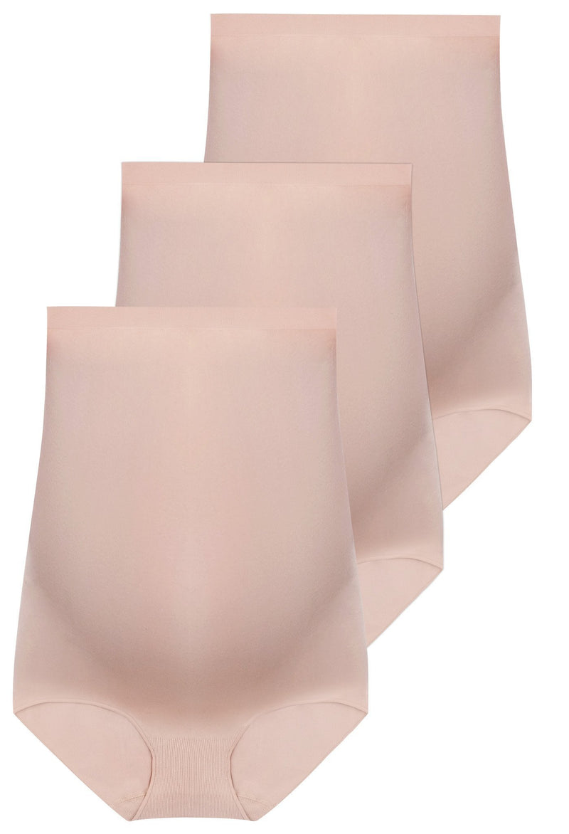 Maternity Underbust Cotton Rich Full Brief - Neutrals 3 Pack