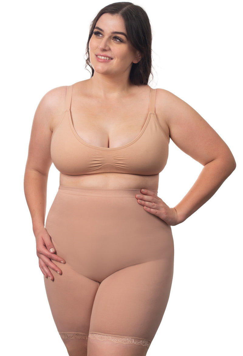 Post Surgery Comfort Long Shorts | Seamless Cotton Blend
