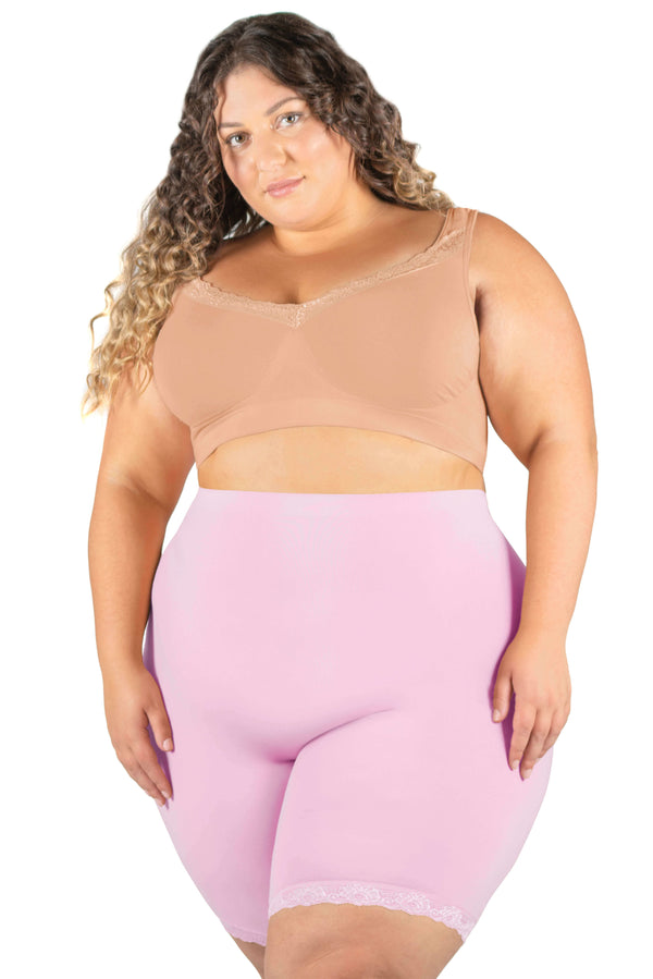 Post Surgery Comfort Long Shorts | Seamless Cotton Blend