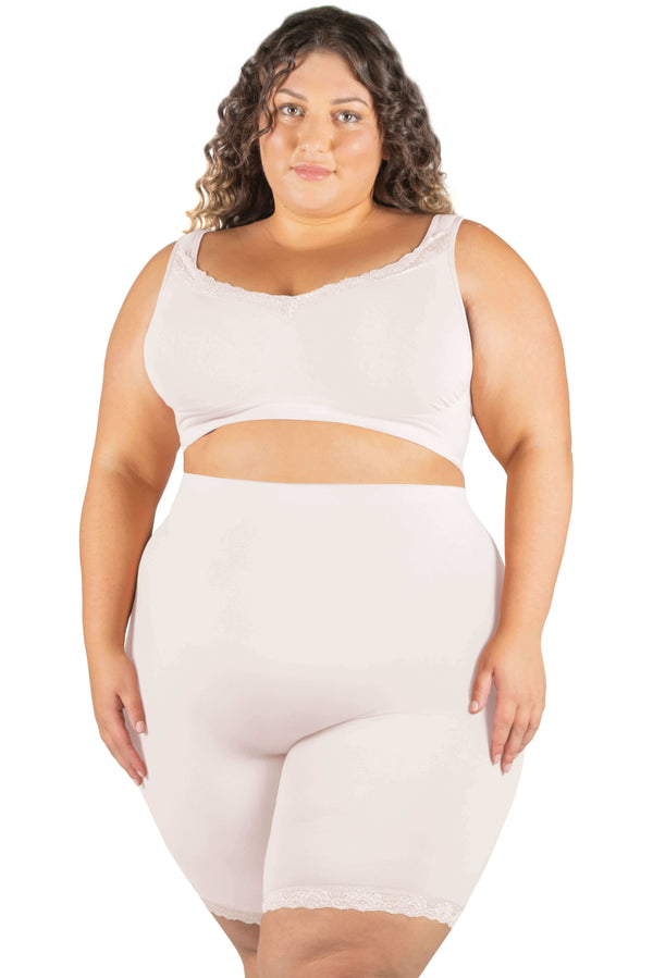 Post Surgery Comfort Long Shorts | Seamless Cotton Blend