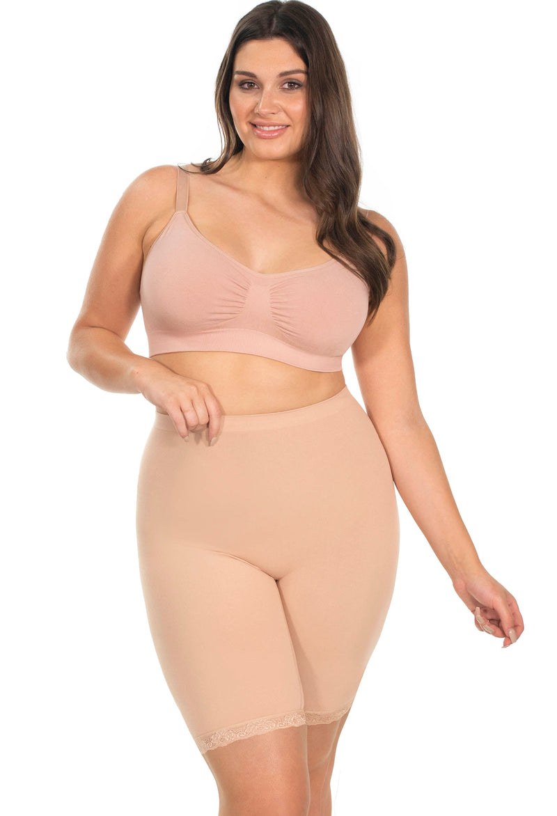 Post Surgery Comfort Long Shorts | Seamless Cotton Blend