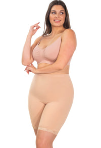 Post Surgery Comfort Long Shorts | Seamless Cotton Blend