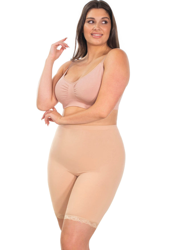 Post Surgery Comfort Long Shorts | Seamless Cotton Blend