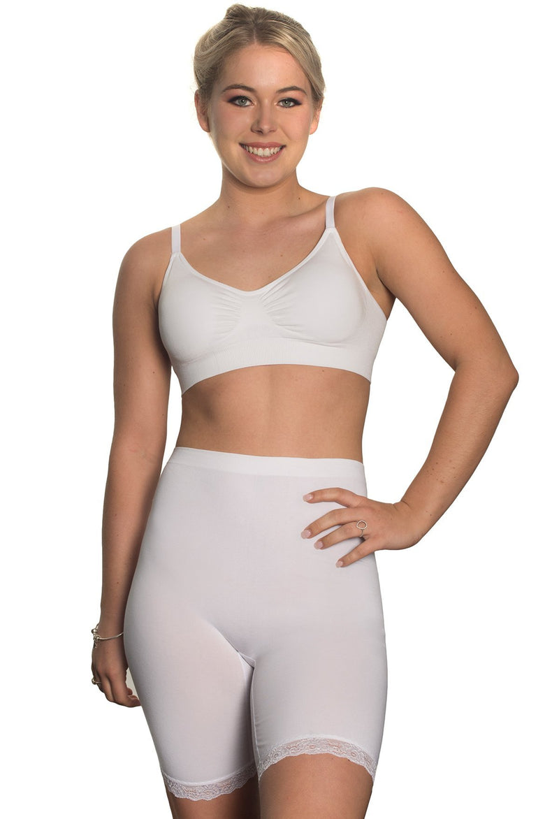 Anti Chafing High Rise Long Cotton Rich Shorts - 3 Pack