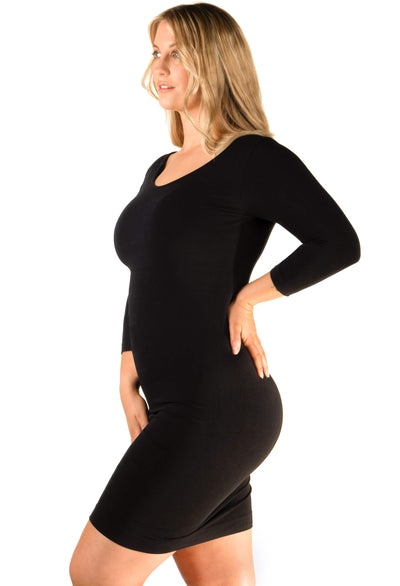 Bamboo 3/4 Sleeve Bodycon Dress
