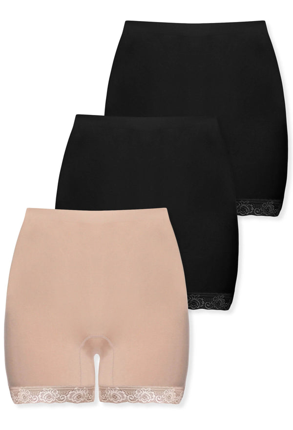 Post Surgery Comfort Shorts - 3 Pack | Seamless Cotton Blend