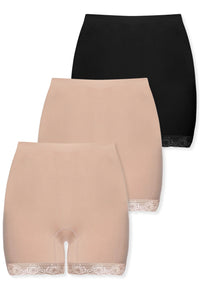 Post Surgery Comfort Shorts - 3 Pack | Seamless Cotton Blend