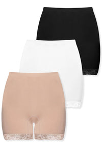 Post Surgery Comfort Shorts - 3 Pack | Seamless Cotton Blend