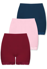Post Surgery Comfort Shorts - 3 Pack | Seamless Cotton Blend