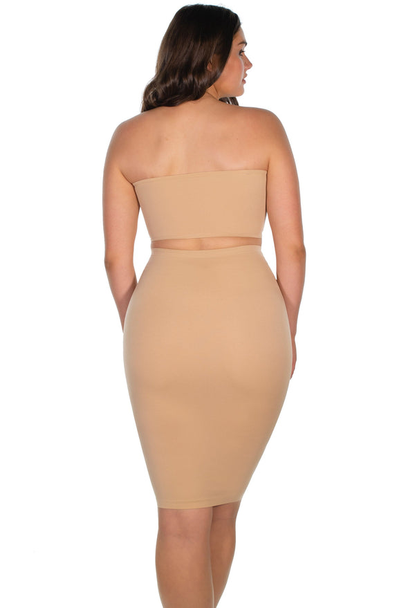 Strapless Mini Slip/Skirt - 3 Pack