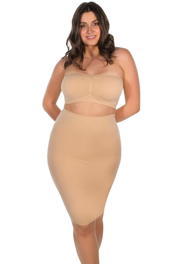 Strapless Mini Slip/Skirt - 3 Pack