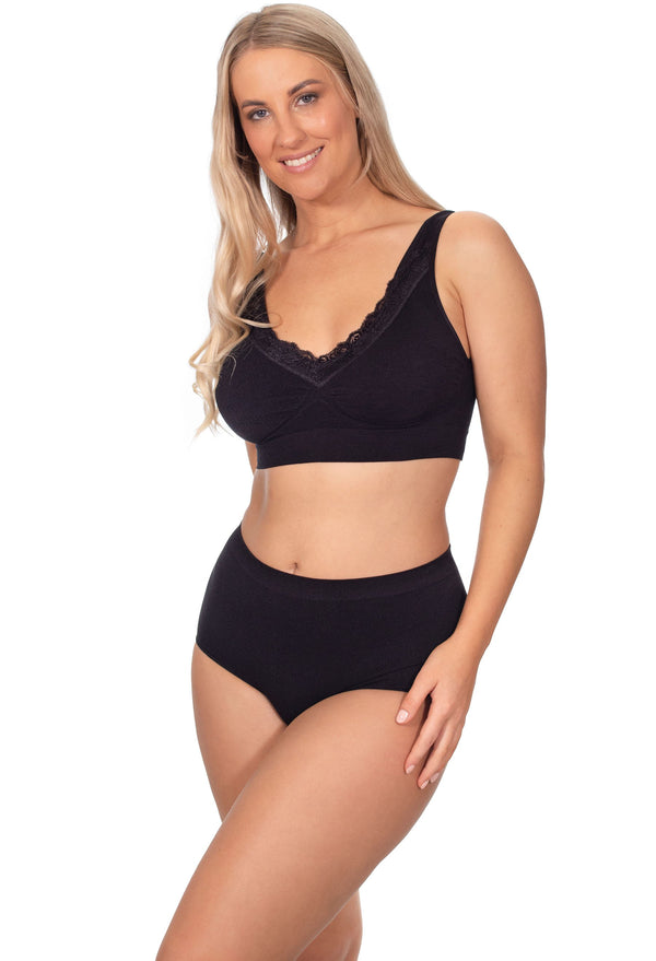Post Surgery High waist Comfort Brief | Seamless Cotton Blend - 7 Pack